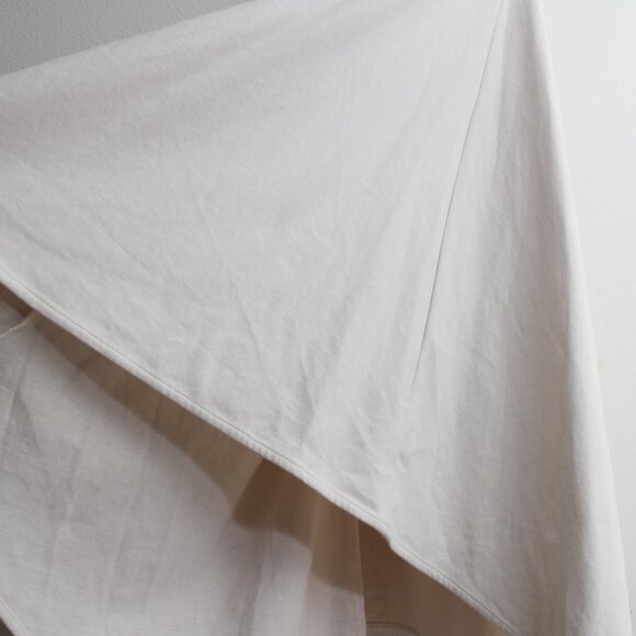 COS Gathered Asymmetric Midi Dress White V-Neck Ruched Cinched Sleeveless Small - Picture 7 of 16